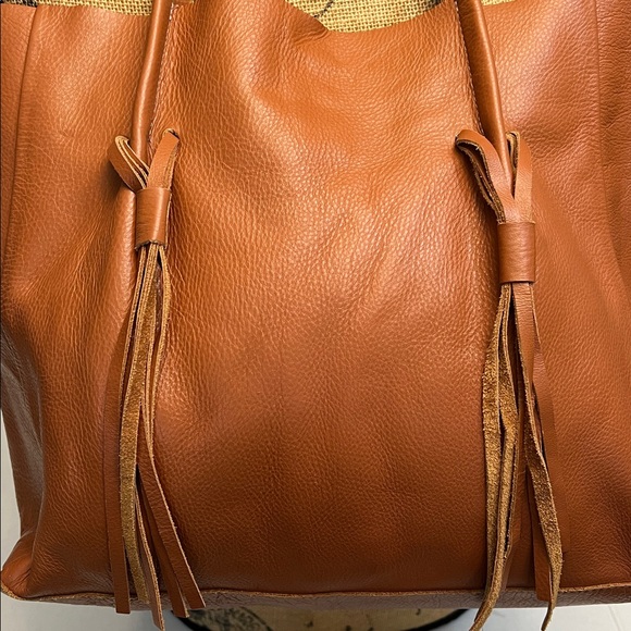 B-LOW THE BELT MIGUEL TOTE BAG BROWN LEATHER - Picture 3 of 16